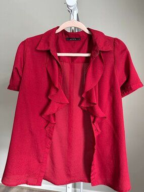 Burgundy Dress Shirt Button Up